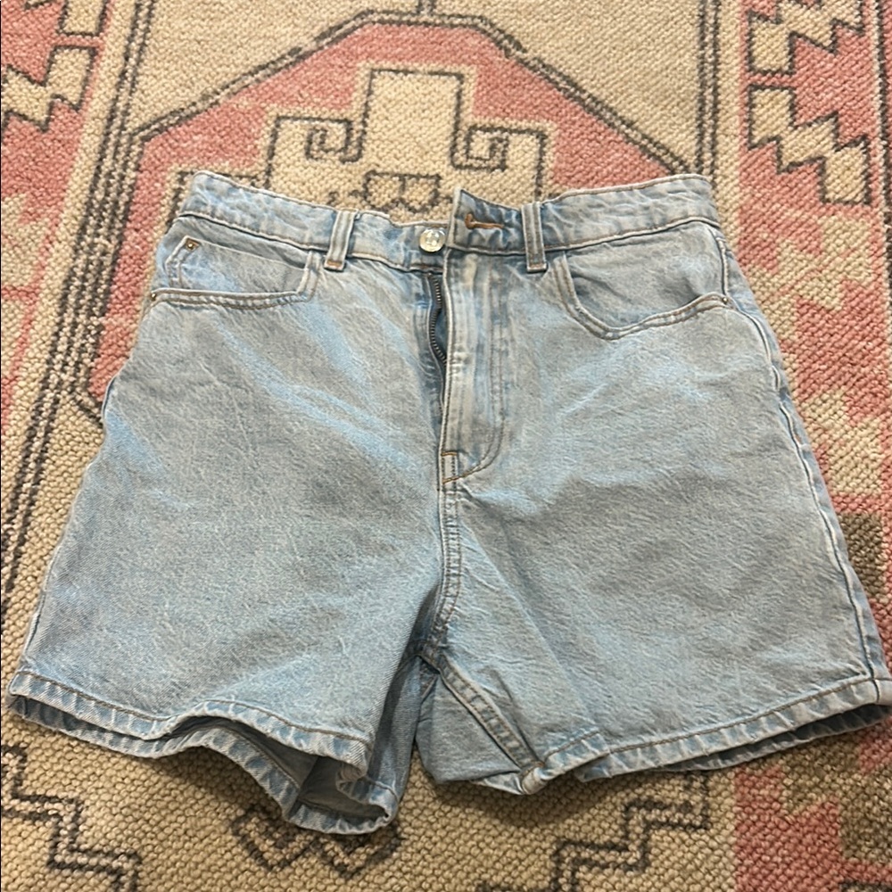 Light Blue Denim Shorts